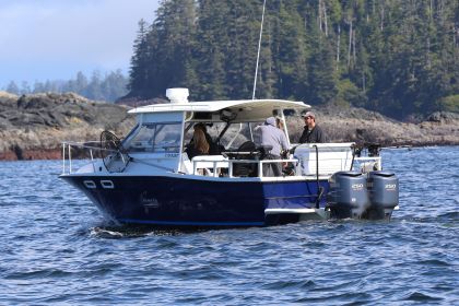 Lots of cover and deck space make this the ultimate fishing boat!