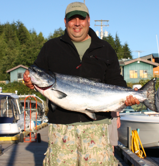 32 lb Tyee King Salmon Heath Michelson with a 32.5 Tyee August 12, 2008