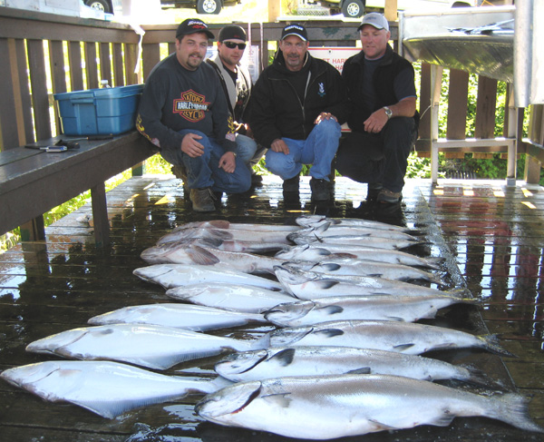 salmon and halibut for the winter! Robert St Louis and group June 27, 2008