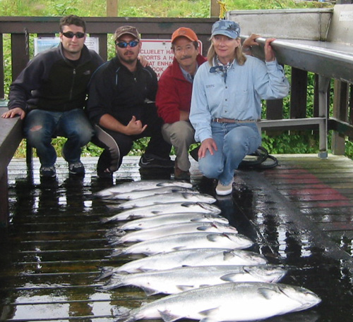 Salmon Fishing Vacation from New Jersey! Philip Band and group July 30, 2008