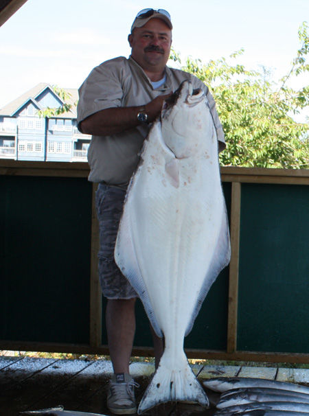 aug-182009-halibut Bill Nickel 45lb Halibut August 16, 2009